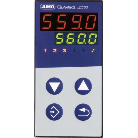 Jumo Quantrol LC100  Temperaturregler L, J, T, K, E, N, S, R, Pt100, Pt1000, KTY  Relais 3 A (B x H)