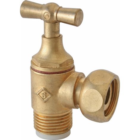 SOMATHERM FOR YOU - Angolo toilette rubinetto in ottone grezzo staffa M12 / 17 (3/8 '') - Dado Prigioniero 12/17 (3/8 '')