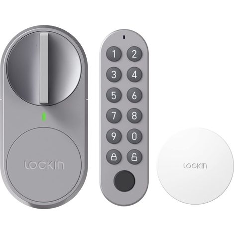 G30 Keypad Pro Smart Lock avec authentification d'empreintes digitales, rétrofité, anti-chute, verrouillage automatique, code PIN, télécommande, serrure de porte, serrure de (1/5)