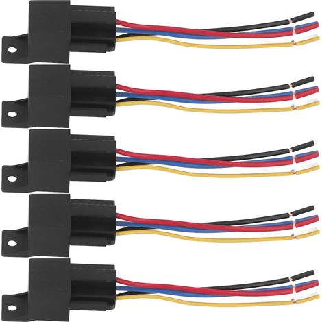 5-poliges Kfz-Relais, Kupfer-ABS-Gehäuse, stabile und saubere Verbindung, 12 V, 40 A (1/5)