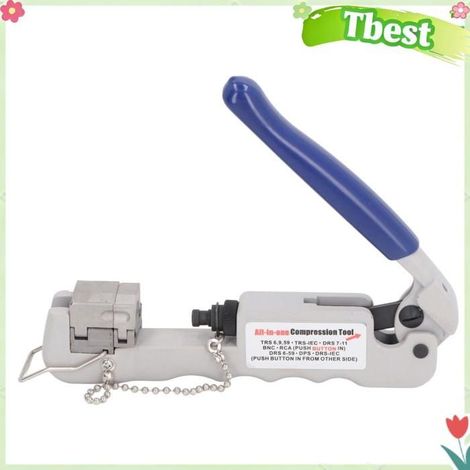 Tbest Outil de compression coaxiale Outil de Compression Multifonctionnel à Sertir Coaxial, Conception Ouverte outillage sertir (1/5)