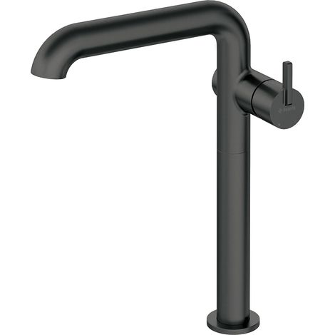 Waschbeckenarmatur für Aufsatzbecken, 30,5cm hoch, schwarz, SILIA-30 (1/2)