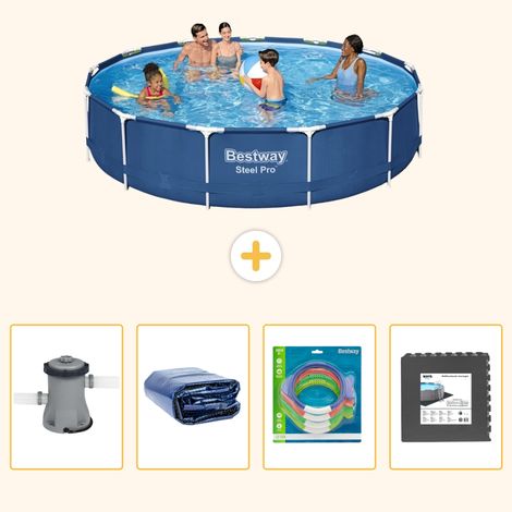 Bestway Bestway Steel Pro Ronde - 396x84 cm - 5-pièces S177 (1/5)