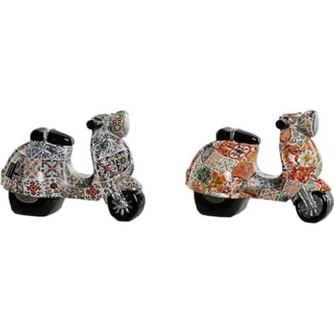 Dekorative Figur - HOME ESPRIT - Roller - Mehrfarbig - 8 x 14 x 11 cm - Set von 2