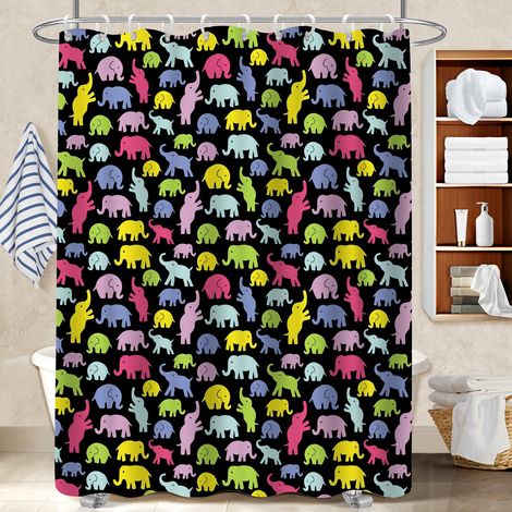 Rideau de douche en polyester 180x180 avec œillets bâche polyester douche pour idée cadeau pour pendaison de crémaillère (1/5)