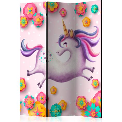 Paravent 3 Volets "Lithe Unicorn" 135x172cm (1/2)