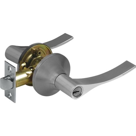 Pomo Entrada Handlock Manilla 65mm Níquel Mate