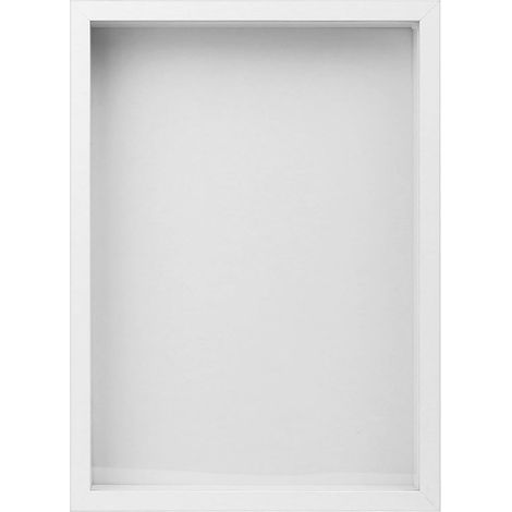 Cornice portafoto 3D in 2 parti da riempire, cornice portafoto 3D in formato A4 (profonda), cornice portaoggetti profonda 5 cm con piastra acrilica trasparente per foto, media (1/5)