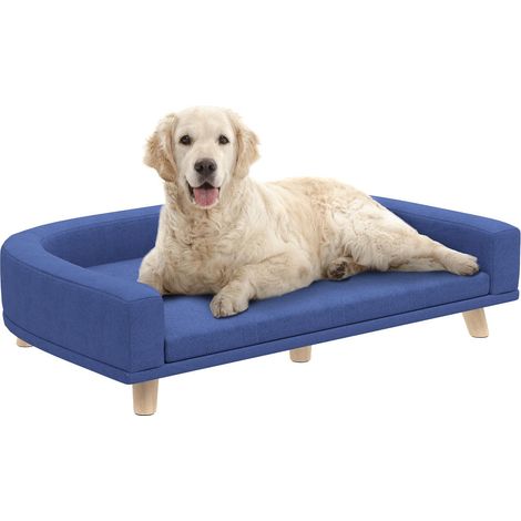 Grand Chien Lit Confortable Canapé pour Animaux Entretien Facile avec Coussin Déhoussable 98x67x25 cm (1/5)