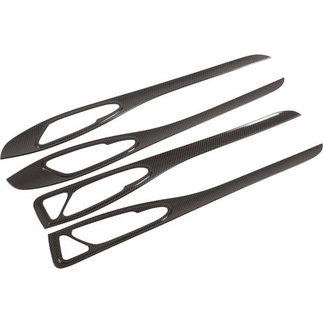 pièces de garniture de panneau de porte de voiture style fibre de carbone, remplacement décoratif pour Alfa Romeo Stelvio 949 2017‑2020 (1/5)