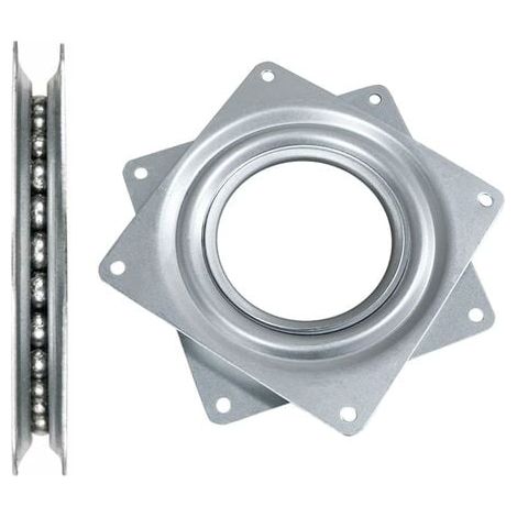 Drehteller mit Vierkantlager, Vierkantkugellager, 4-Zoll-Kugellager, 360° drehbarer Vierkant-Drehteller, für Möbel, Vitrinen, Schränke