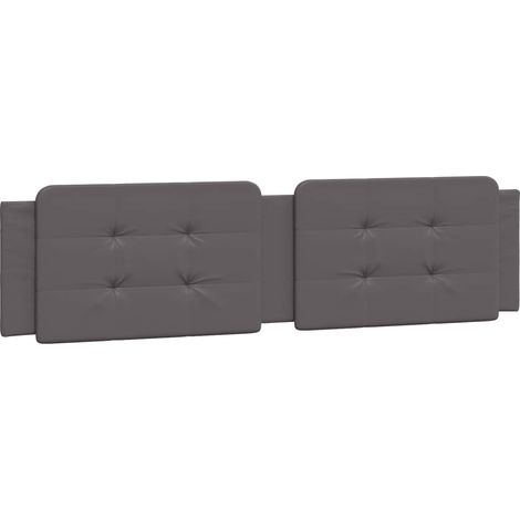 Maison Exclusive - Cuscino Testiera Zadar Grigio 200 cm in Similpelle