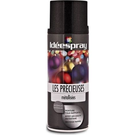 Bombe de peinture - ADEIA - Sinto Precieu - Métalis noir brillant - 400 ml - 0.418 kg