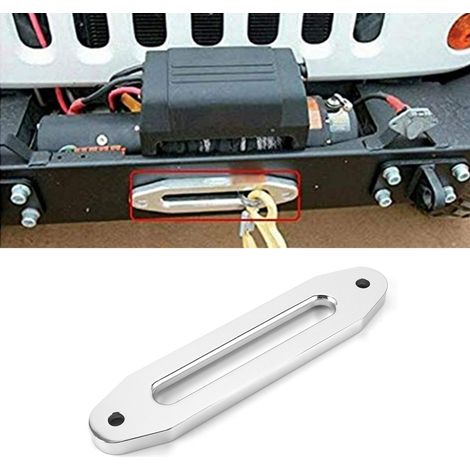 Butée de câble guide-câble en aluminium pour treuil, butée de câble, treuil pour véhicule tout-terrain, accessoires de treuil pour câble en nylon (254 mm) (1/5)