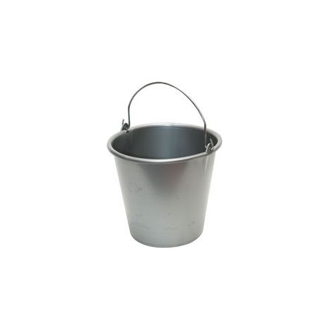 ALUMINIUM ET PLASTIQ - Seau ménage 10L anse métal silver