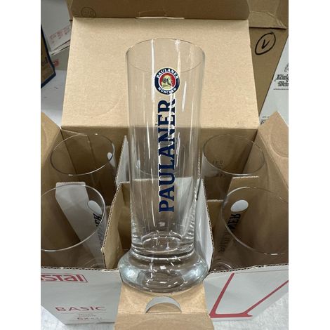 Paulaner - Lot de 6 verres 10 cl - Modèle rare - Neuf