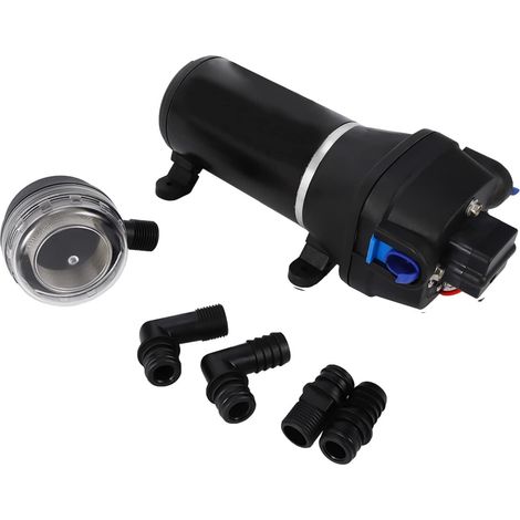 12V Automatische DC-Wasserpumpe,Wasserpumpe Druckpumpe,Membranpumpe Gartenpumpe,Kleine Wasserversorgungspumpe,für Wohnwagen,Boot,Waschen,Sprühen,Garten