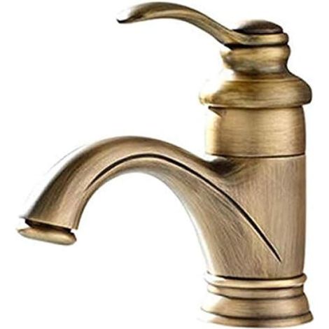 Solid brass basin tap for hot and cold water – durable ceramic cartridge – water saving – (1/5)