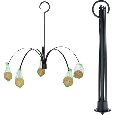TG80442 Mangeoire suspendue pour boules de graisse, support pour nourriture d'hiver, suspension (1/5)
