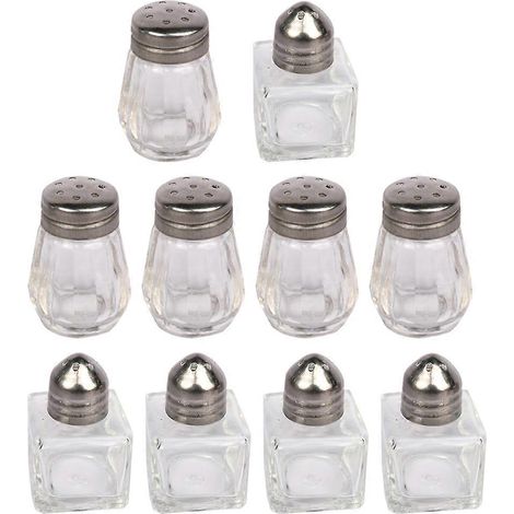 10er-Pack Gewürzgläser, Aufbewahrungsflaschen für Gewürze, tragbare Küchenutensilien-4x3cm (1/3)