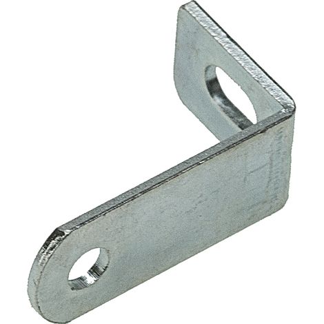 Rs Pro – Équerre de fixation en acier plaqué zinc 15 x 25mm – Lot de 10 – Supports d'angle avec orifices de fixation – Pour béton armé (1/2)