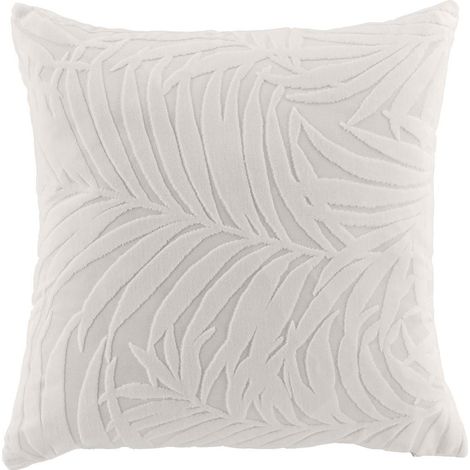 Housse de Coussin en Velours "Natureo" 40x40cm Naturel (1/4)