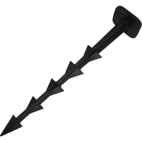 Gt Garden – Lot de 50 ancres de fixation pour géotextiles 200 mm – Plastique résistant aux UV – Tête 40 x 40 mm – Fixation sécurisée au sol