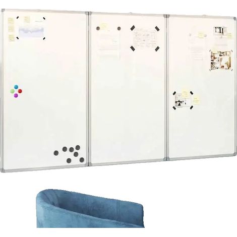 Lavagna bianca, superficie magnetica, design portatile, verde militare (1/2)