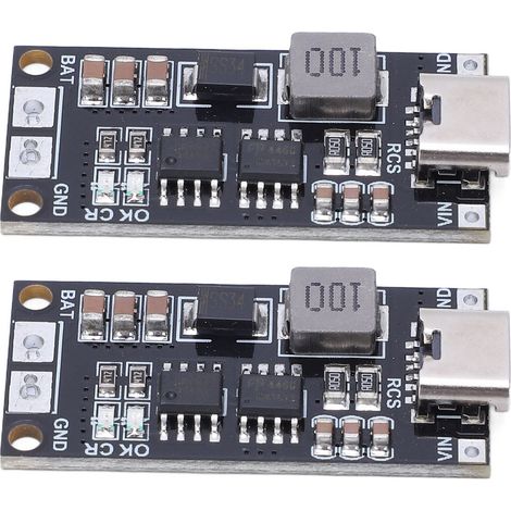 2Pcs Battery Charger Module Wear Resistant 2S Type C to 8.4V Boost Lithium Battery Module 4A (1/5)
