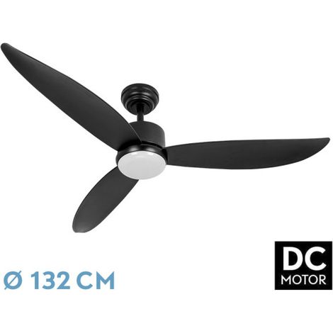 Ventilatore DC Genil Nero 24W 3 Pale (1/2)
