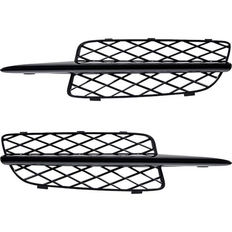 Griglia inferiore paraurti anteriore a nido d'ape nera lucida per BMW X5 E70 (modelli 2007-2010) 51117159593 51117159594