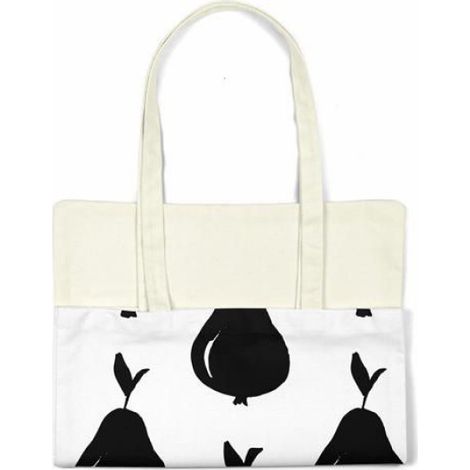 Sac Tote - Sac Shopping En Coton - 34 X 40 Cm - Anses Longues 30 Cm - Réutilisable - 1 Pièce (1/4)