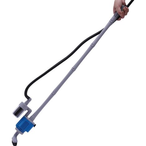 Kit de nettoyage de gravier pour aquarium, pompe 28W, tuyau d'eau de 2m, tête d'aspiration à 360° (1/5)