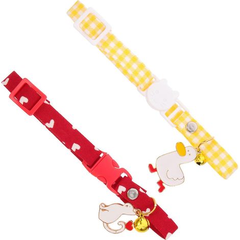 Collares para gatos con diseño de campana, collar para gatitos para mascotas, paquete de 6 piezas. (1/5)
