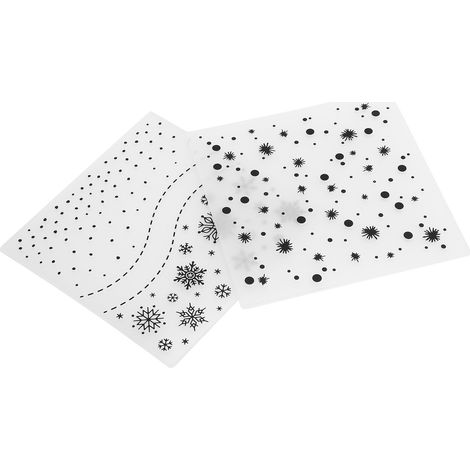 Lot de 2 pochettes à gaufrer en plastique pour la création de cartes, le scrapbooking et autres loisirs créatifs. Gabarit de gaufrage inclus. (1/5)