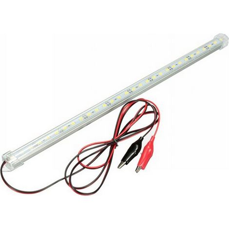 Barra Led per auto e camper 12V 9W 30cm con morsetti IP20 Bianco Freddo 6500K Wisdom (1/5)