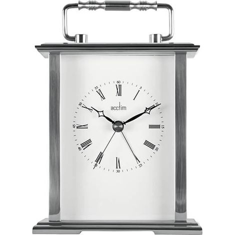 Acctim Gainsborough Mantel Clock Silver