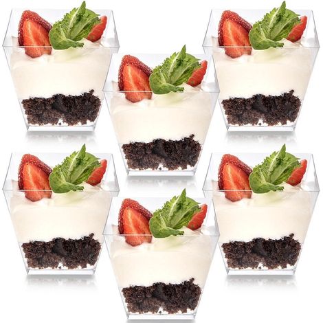 Dessert Cups Set, 180 ml, Reusable, 6 Pcs (1/5)