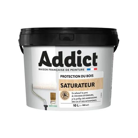 Saturateur Chêne 10l Addict Protection Bois Extérieur Longue Durée - Addict