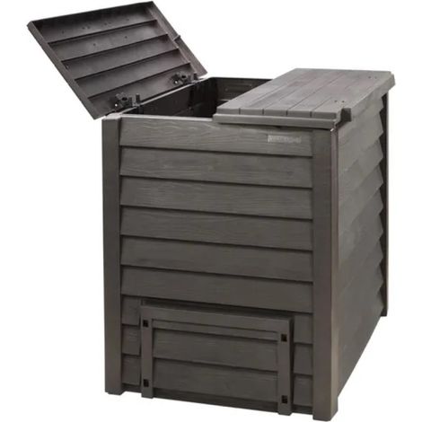 GARANTIA Composteur d'extérieur gris en Polypropylène 600L (1/5)