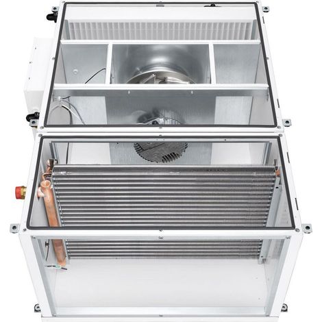 Helios ALB EC 80/50 WW Außenluft-Box mit WW-Heizregister und Luftfilter rechteckig, 1,91kW, 6200m3/h, 3-PH 400V