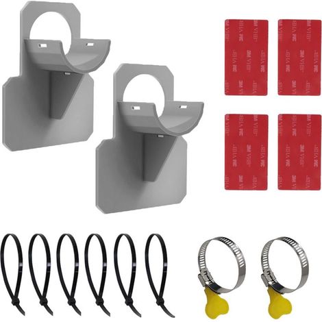 2PCS Support de Tuyau de Piscine,Support de Tuyau d'eau, Empêche Le Tuyau de Tomber, Support de Tuyau de Piscine pour Piscine Hors Sol,pour Tuyaux d'un Diamètre de 26-38mm(gris) (1/5)