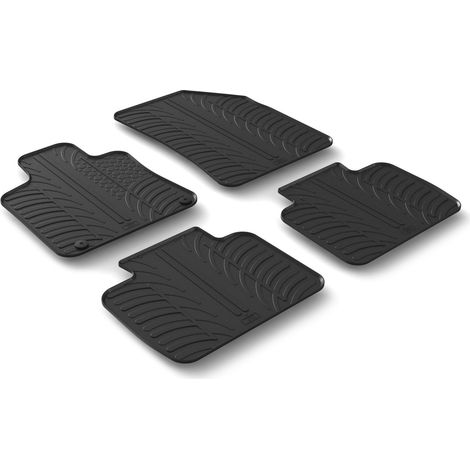 Set tappeti su misura in gomma - compatibile per  Peugeot 508 4p (06/1803/23) -  Peugeot 508 sw (01/1903/23) -  Peugeot 508 4p (04/23) -  Peugeot 508 sw (04/23)