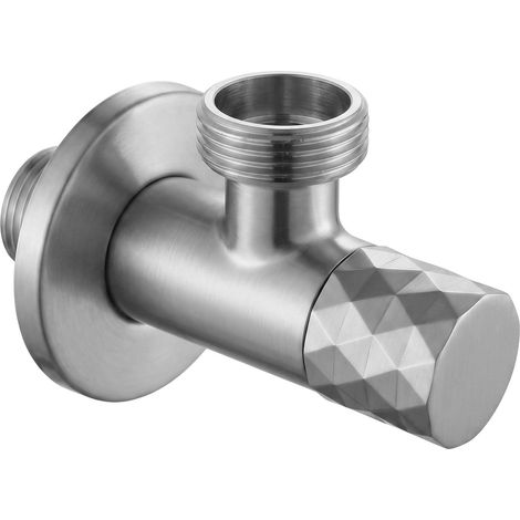 Rea Valvola Ad Angolo Diamond 03 1/2" X 3/4" Brush Nickel (1/5)