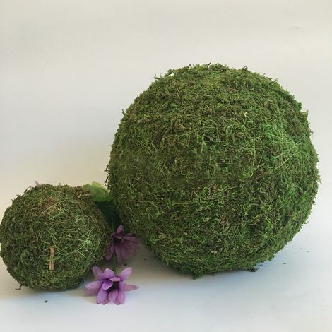 Lot de 6 boules de mousse verte de 10 cm pour décorer un vase, un bol ou un sapin de Noël, un jardin, un mariage ou une fête à la maison. (1/5)