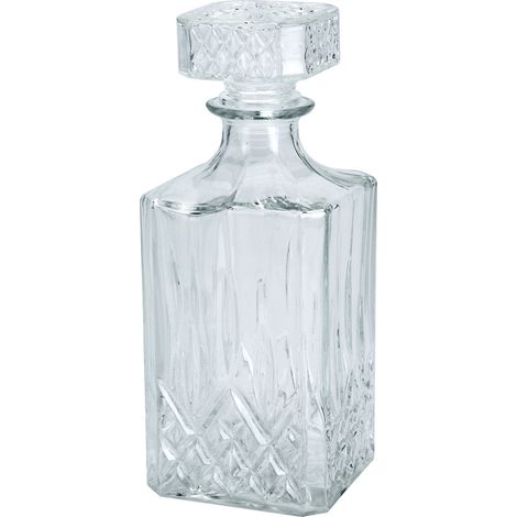 Whisky-Karaffe Glaskaraffe Whiskygläser Karaffe Kristallglas Glasflasche 900 ml (1/2)