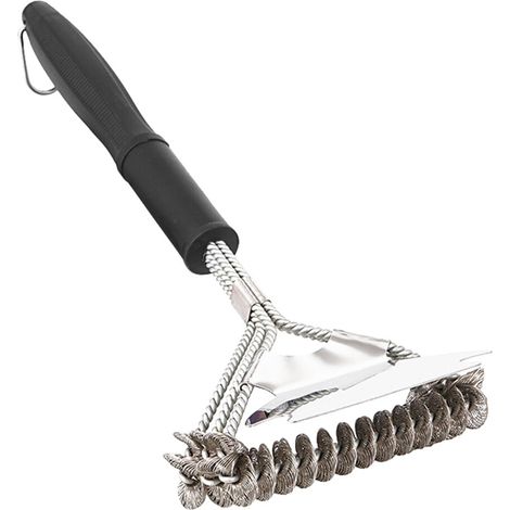 Brosse À Grill - Fils En Acier Inoxydable - Nettoyage Non-Adhérent Pour Barbecue Extérieur Et Cuisine - 1 Pièce (1/5)