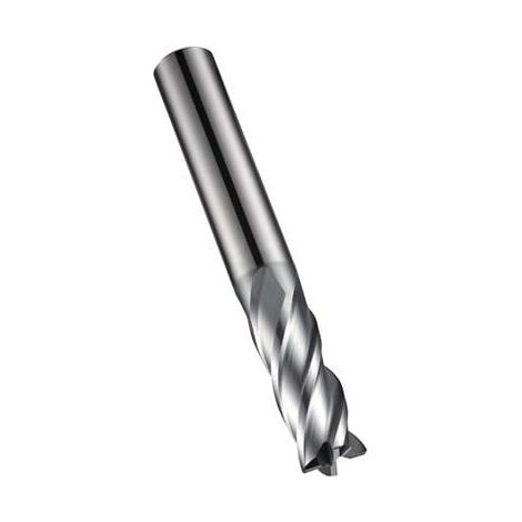 Schaftfräser S814HA DIN 6527L D.8mm Gesamt-L.63mm Schneiden-L.19mm HM AlCrN (1/4)