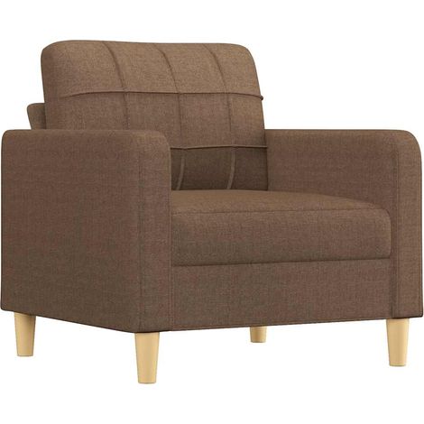Fauteuil de Salon，Chaise，Fauteuil Marron 60 cm Tissu CFW623840 (1/5)