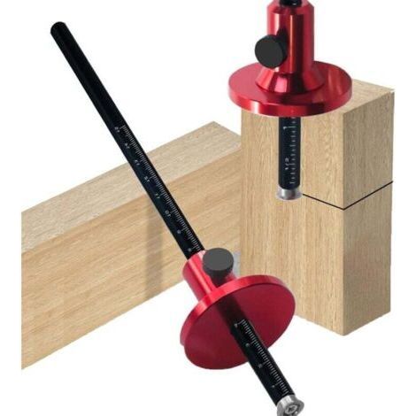 Wheel Marking Gauge Blade Type, Aluminum Alloy Woodworking Mortise Parallel Scribe Tool for Wood Carpenters Marking (1/4)